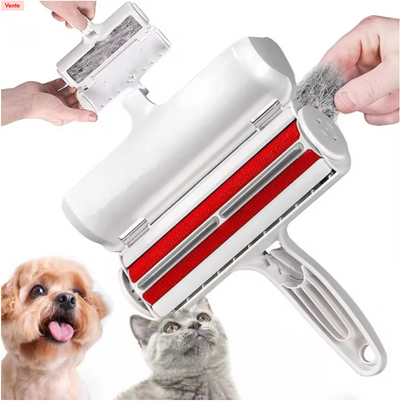 PERFECTBRUSH - Brosse rotative auto-nettoyante pour chiens et chats - Klicshop